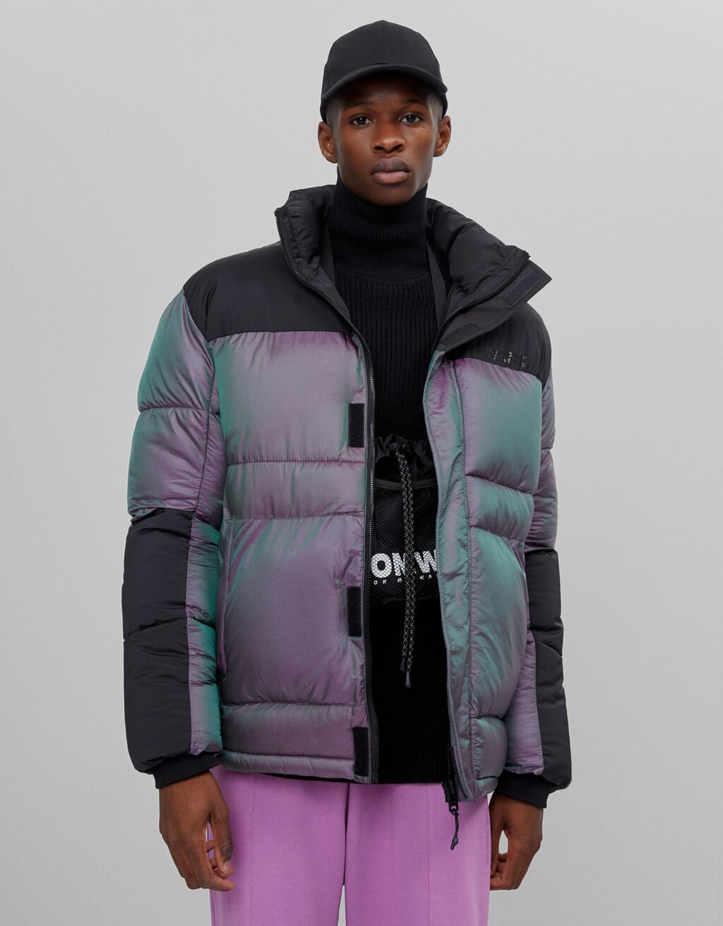 Iridescent puffer jacket - Sale Favourites - Man