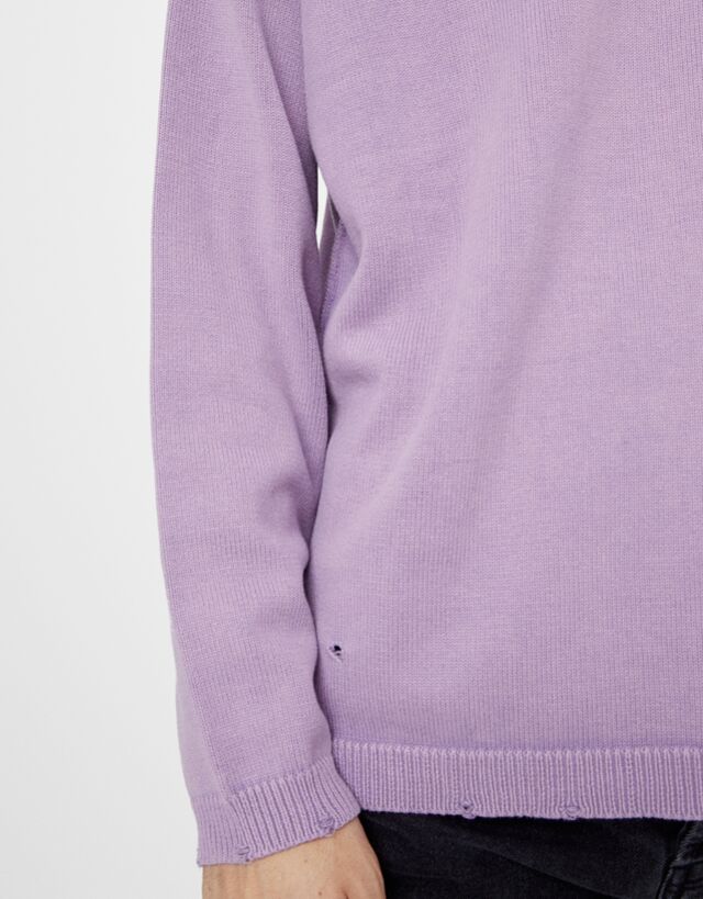 Ripped acid wash sweater - Man | Bershka