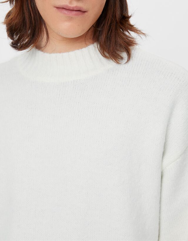 Oversize sweater with high neck - Man 
