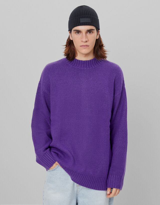 bershka purple sweater