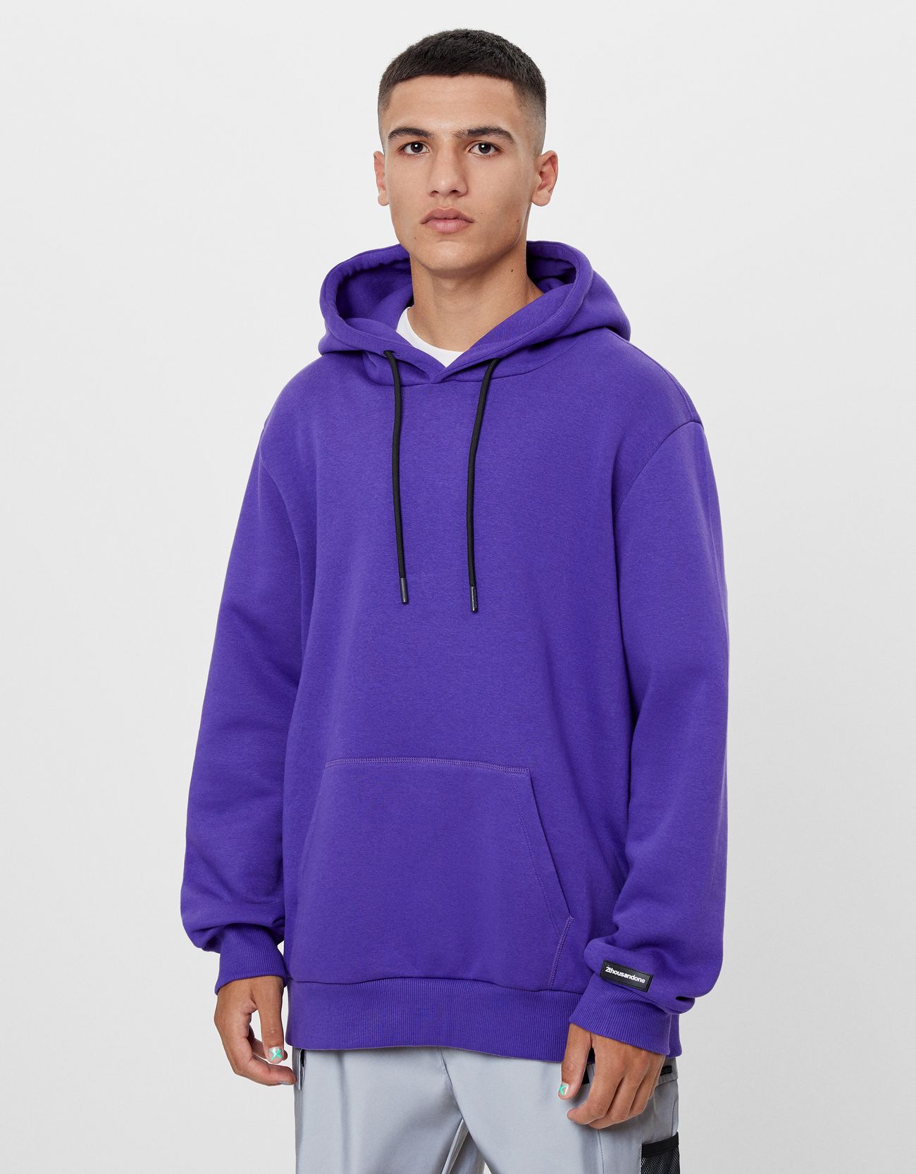 Bershka purple sweatshirt Outlet