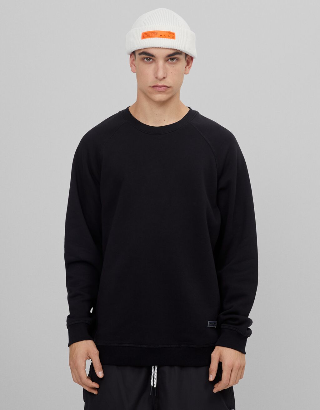 Bisiklet Yaka Sweatshirt Erkek Bershka