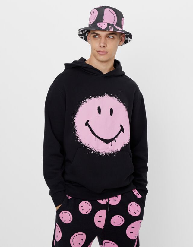 bershka pink hoodie