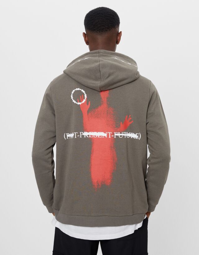 hoodie bershka man