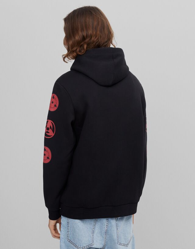 Sudaderas Hombre | Bershka Sudadera Capucha Tie Dye Naruto Morado -  Bellavista