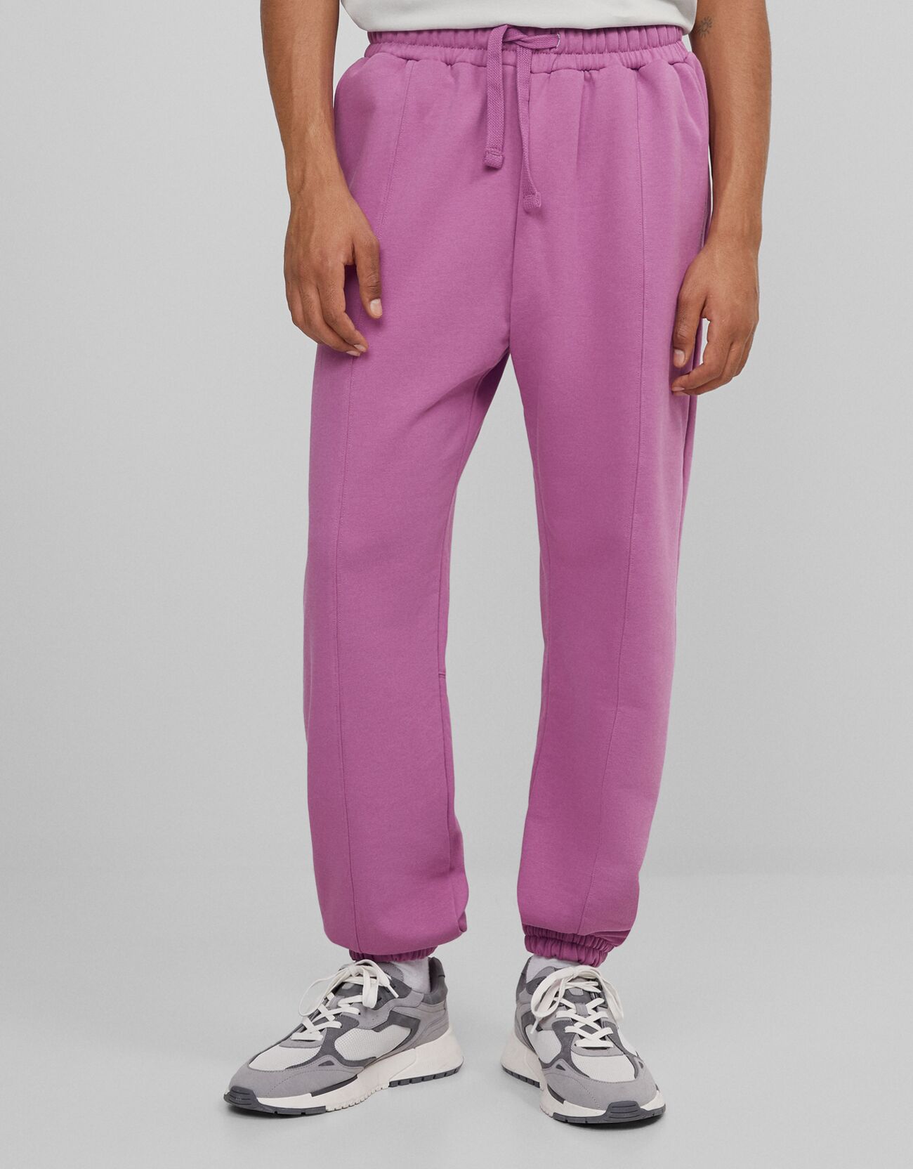 bershka purple joggers