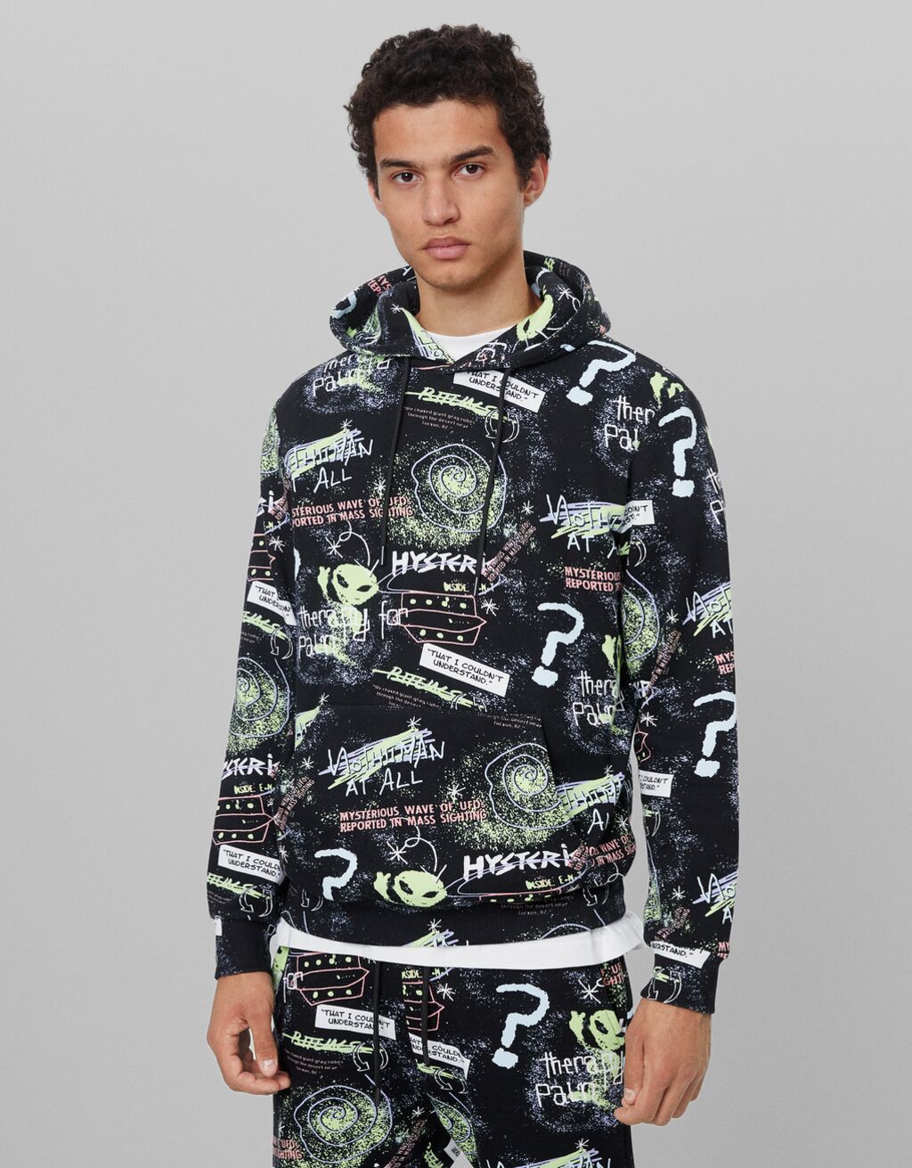 Alien print sweatshirt - Man