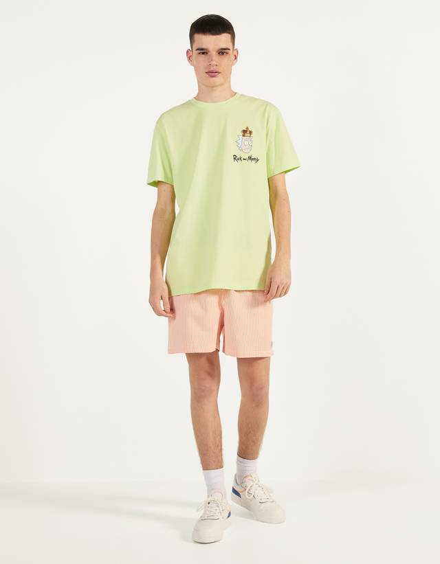 camiseta rick y morty bershka