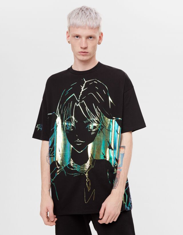 Billie Eilish X Bershka Printed T Shirt Sale Favourites Man Bershka