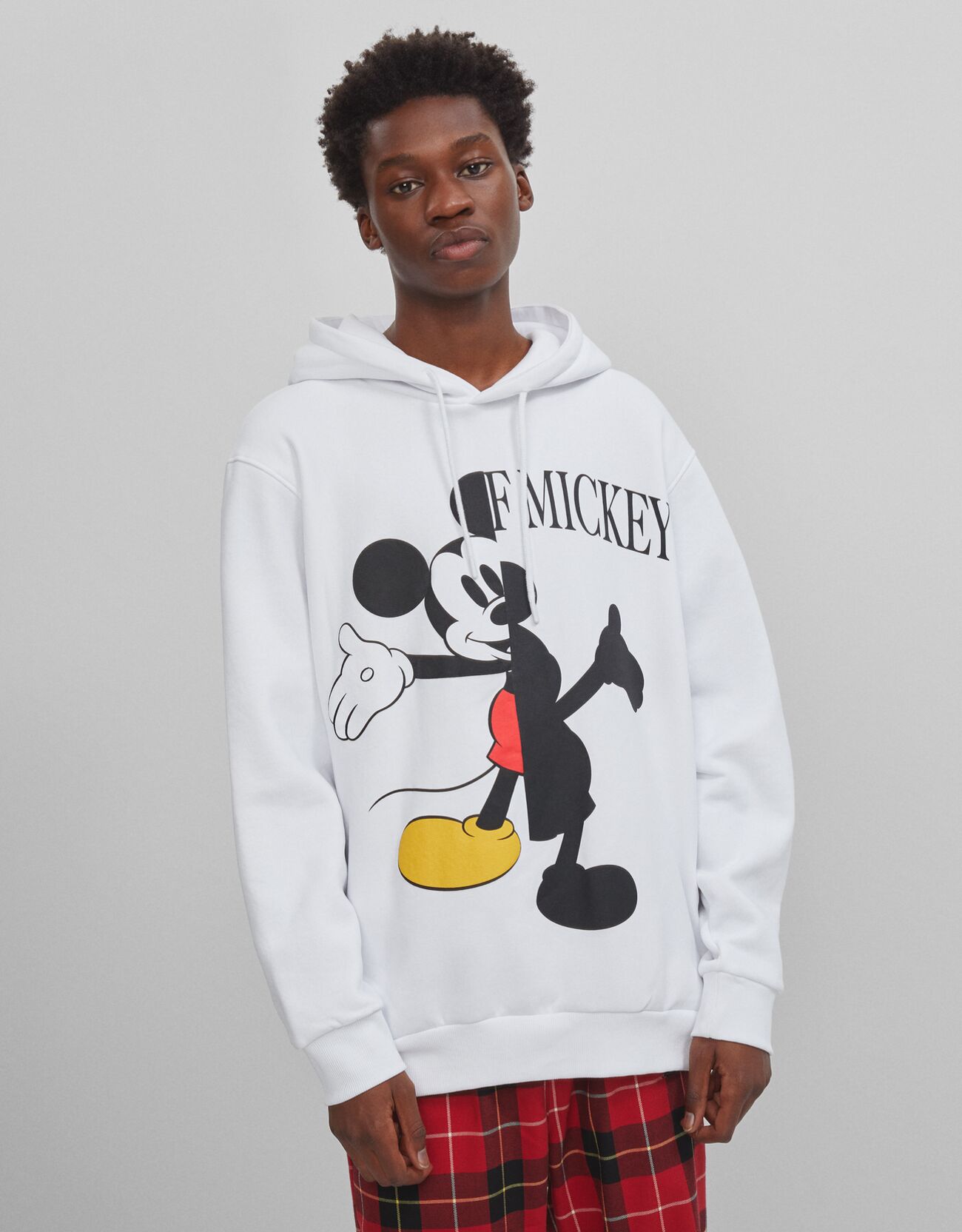 Bershka Mickey Mouse Sweatshirt With Chest And Back In | electricmall.com.ng