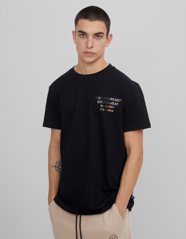 Future Ready T Shirt Tisort Erkek Bershka