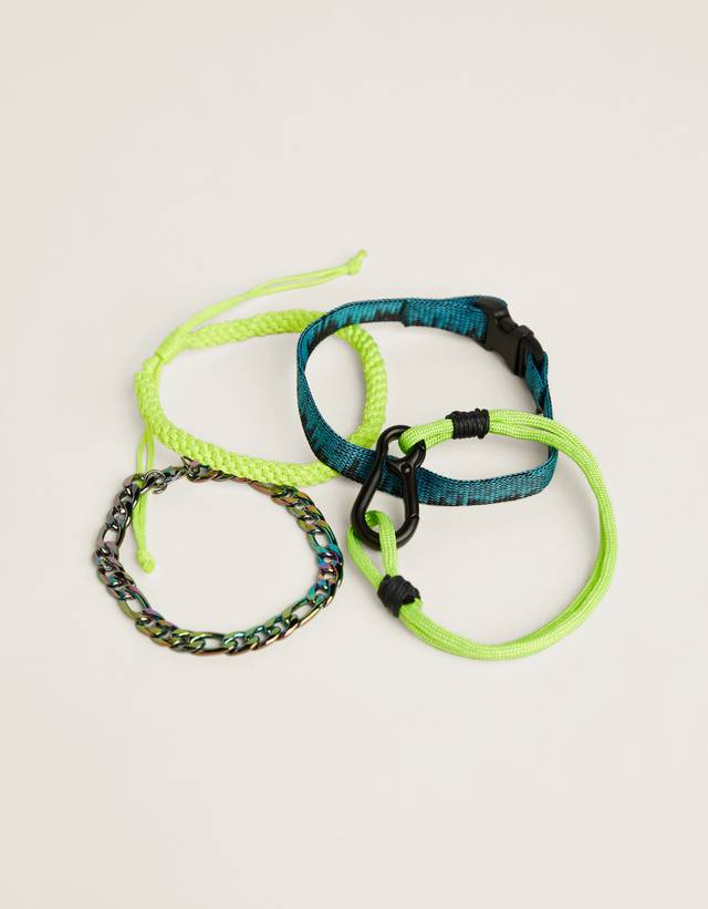 Set de pulseras - Rayas - Bershka El Salvador