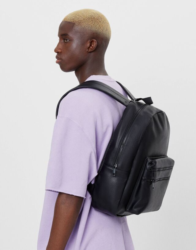 sac a dos effet cuir