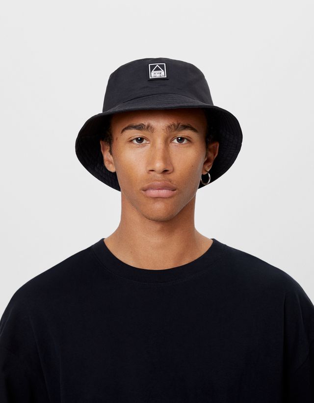 Printed Bucket Hat Erkek Bershka