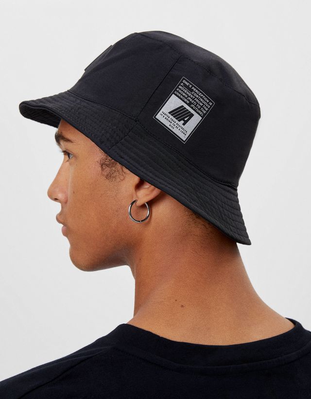 Printed bucket hat - null - Bershka Armenia