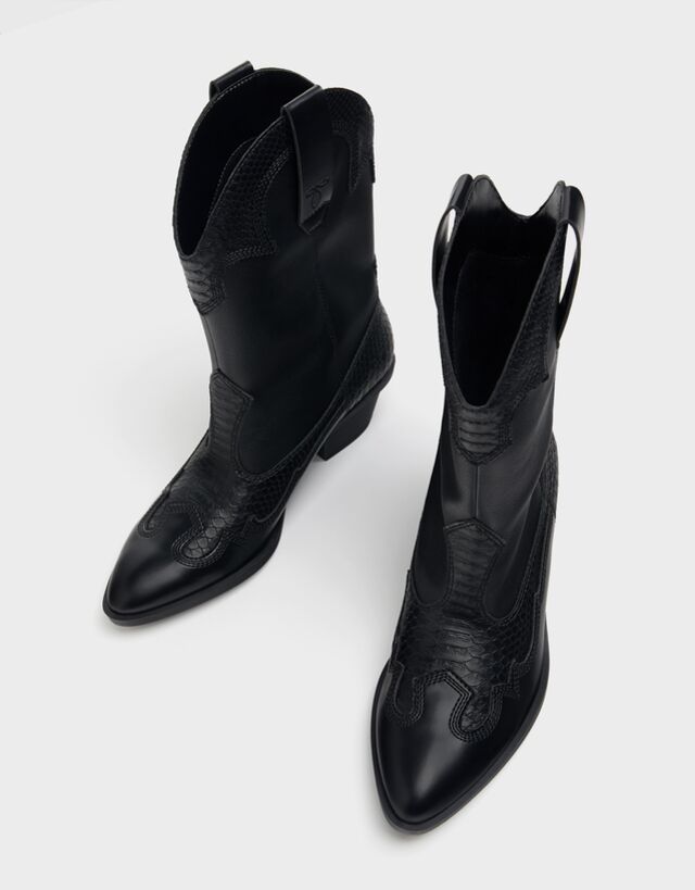 Botas cowboy PIEL - Camisetas - Bershka Guatemala