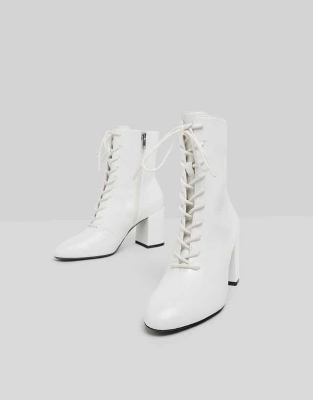 Lace-up high heel ankle boots - Ankle 