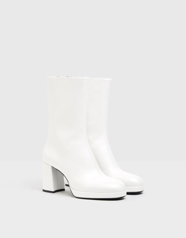Botines tacón cremallera - Botas y Botines - Bershka Dominican Republic