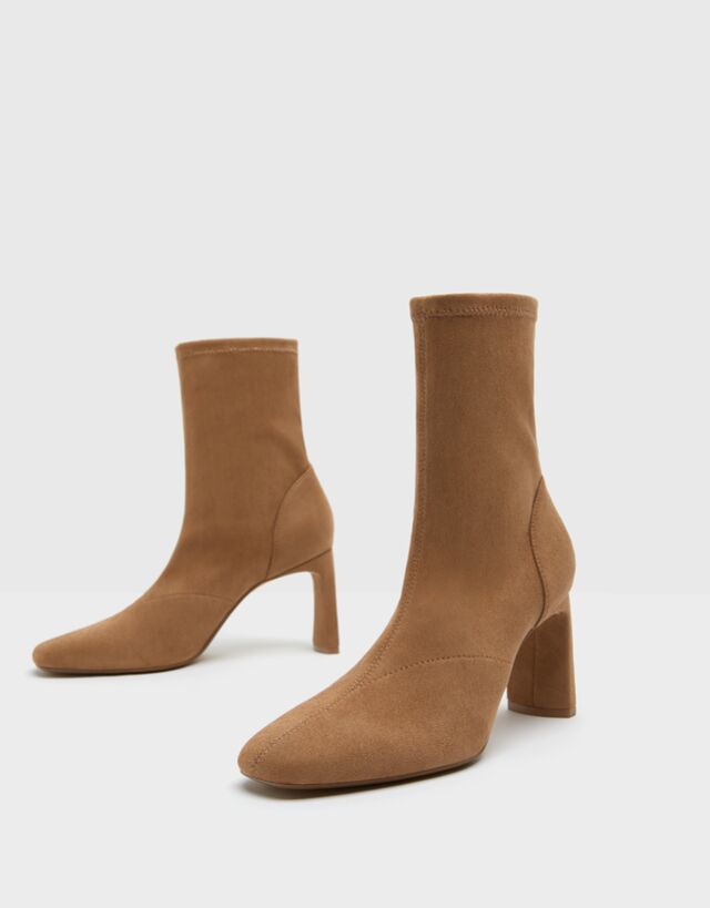 Botines tacón ajustados - Mujer | Bershka