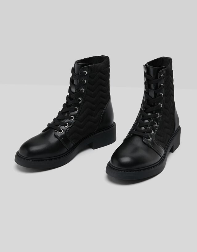 bershka black boots