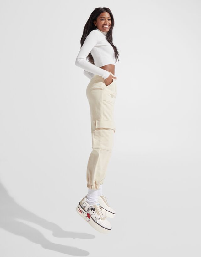 Bershka snoopy sneakers clearance