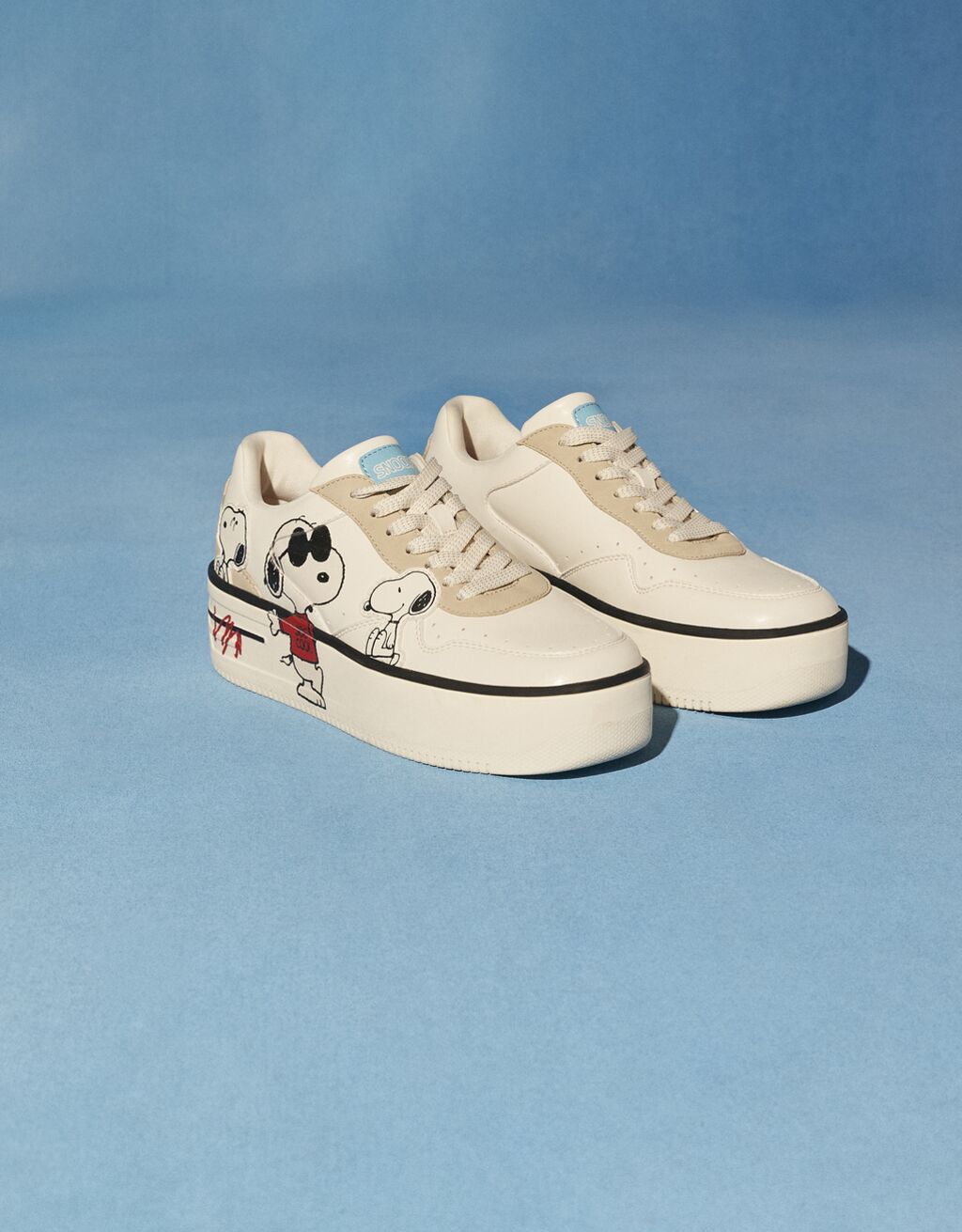 blue platform trainers