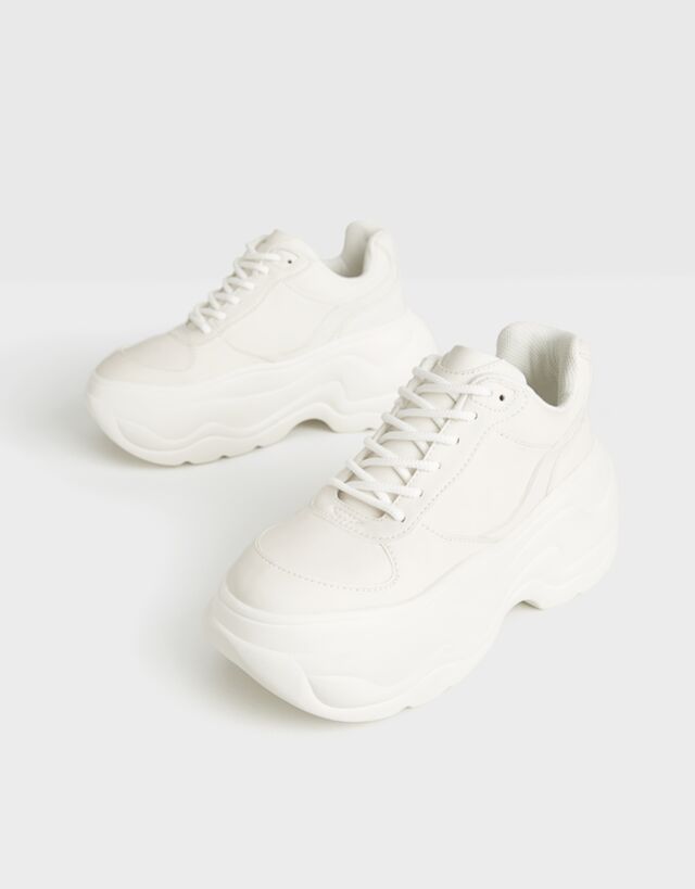 Deportivas plataforma multipiezas - null - Bershka Costa Rica