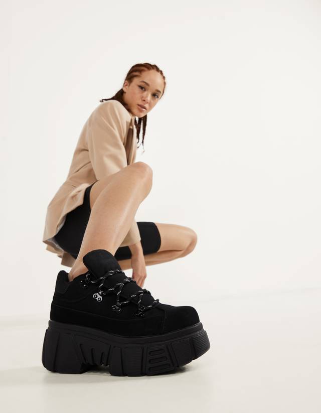 Botines deportivos suela XL - Mujer | Bershka