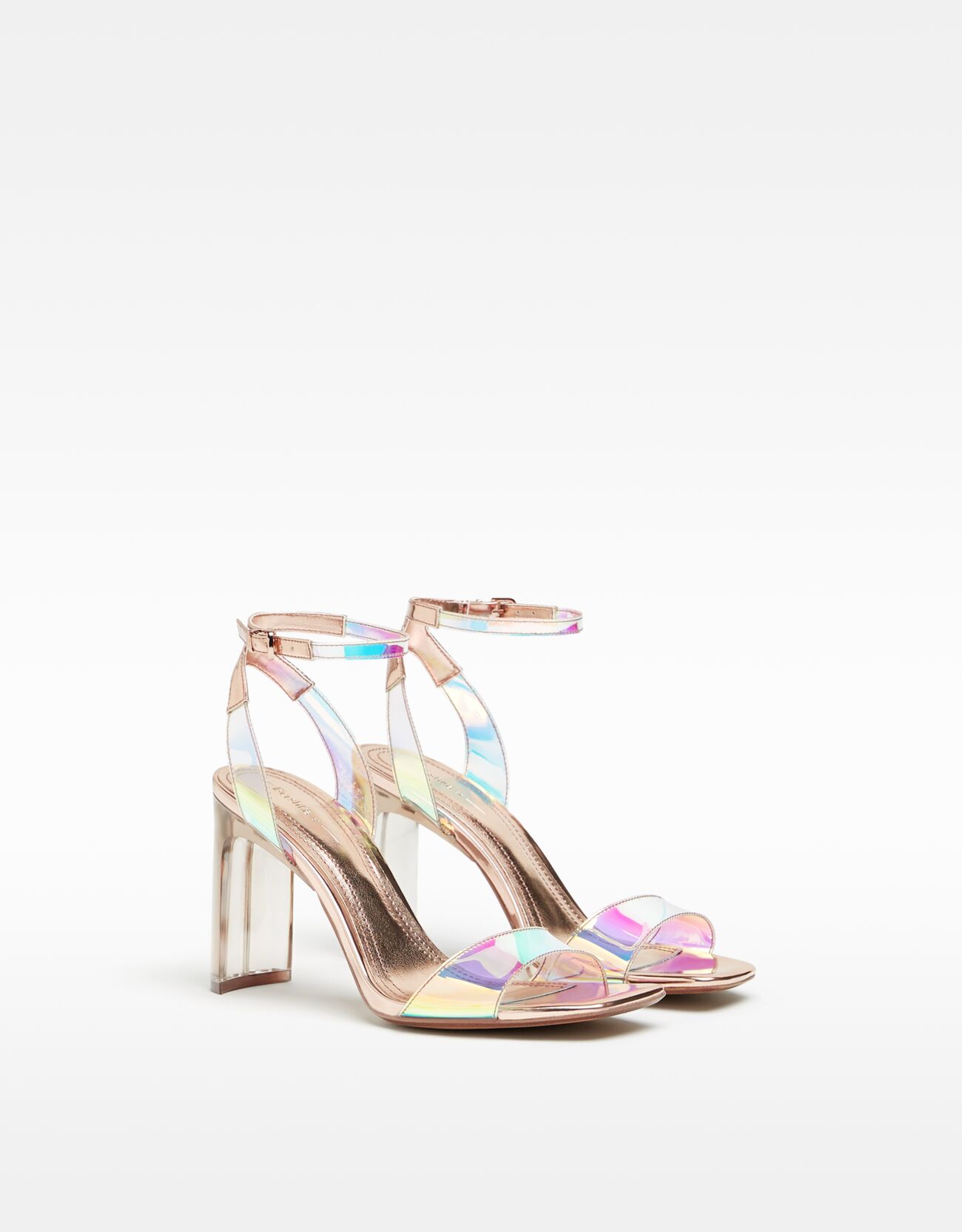 iridescent purple heels