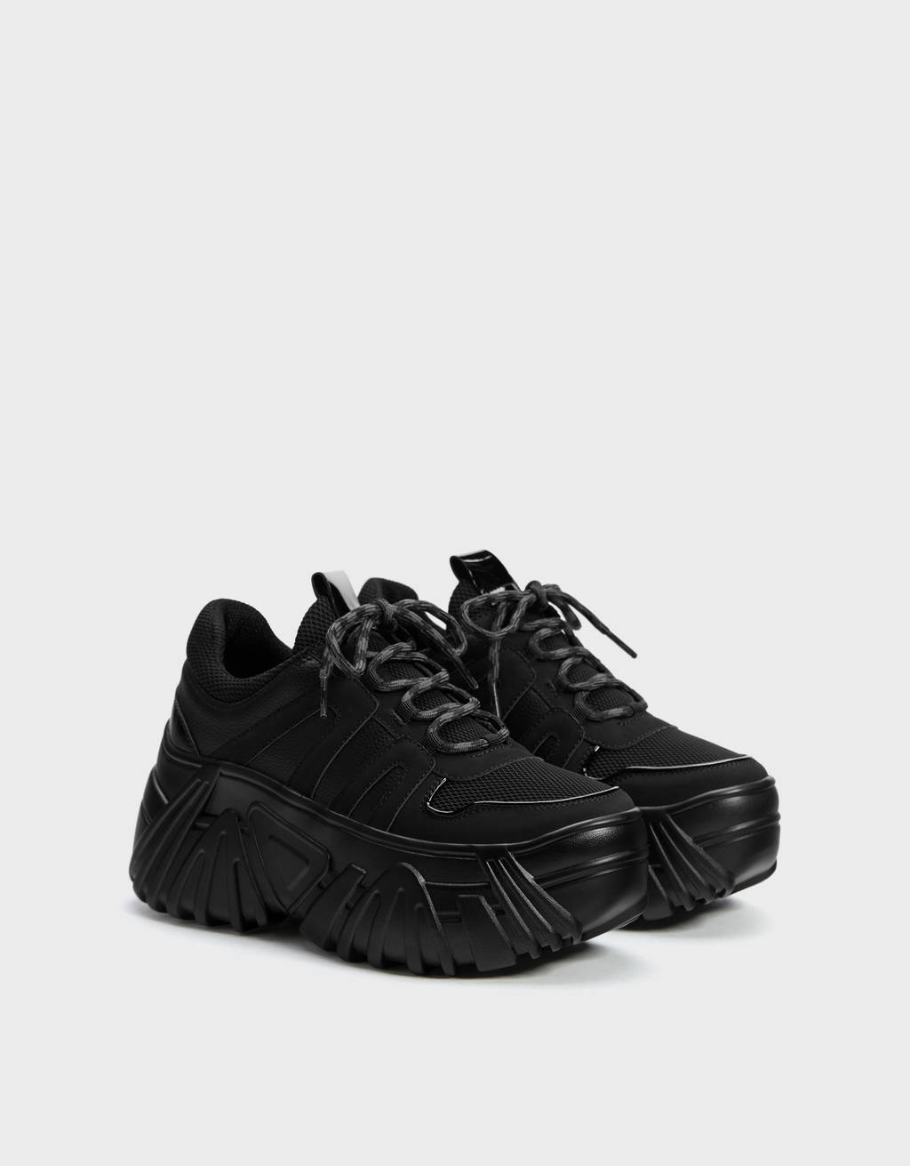 bershka platform sneakers