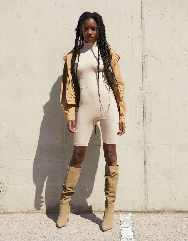 Botas PIEL arrugadas - Zapatos - Bershka Panamá