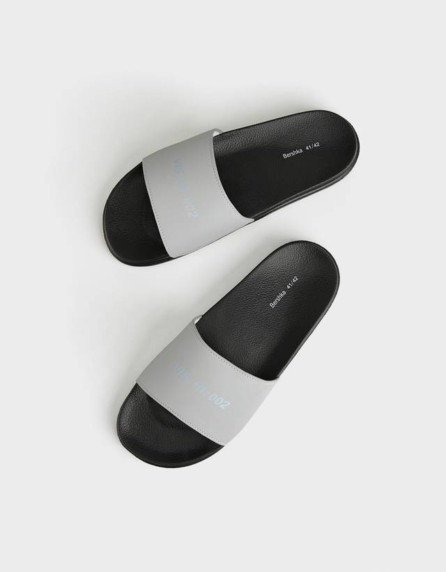 Sandalias Hombre | Bershka Sandalia Tiras Piel Hombre. MarróN - Bellavista