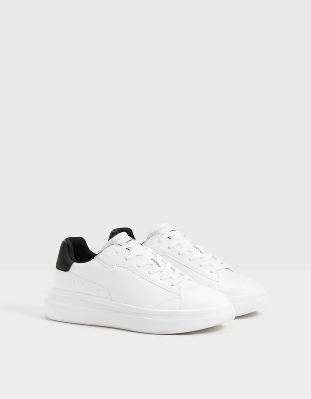 Bershka white shoes Clearance