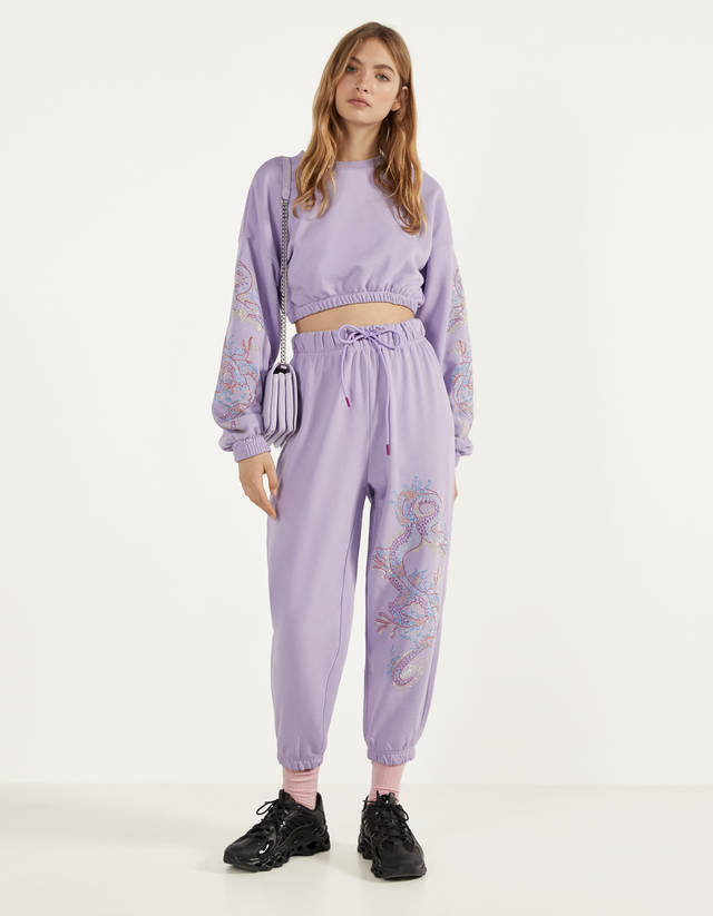 lavender tracksuit