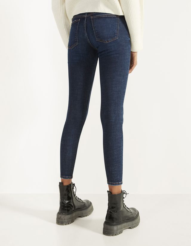 High-waist skinny jeans - null - Bershka Jordan