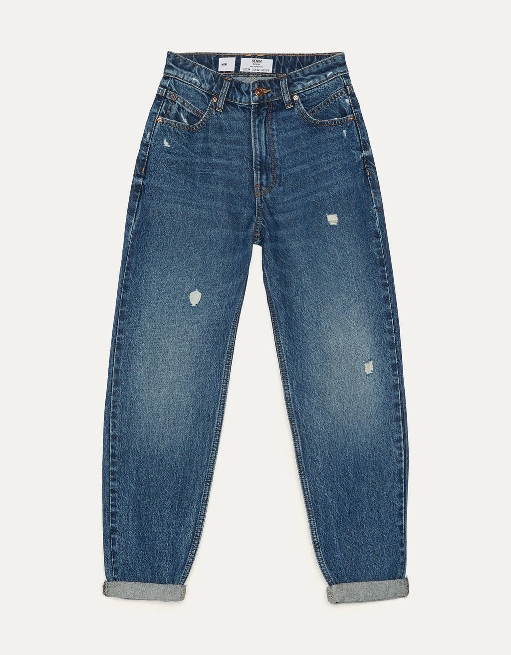 High waist mom jeans - null - Bershka Spain
