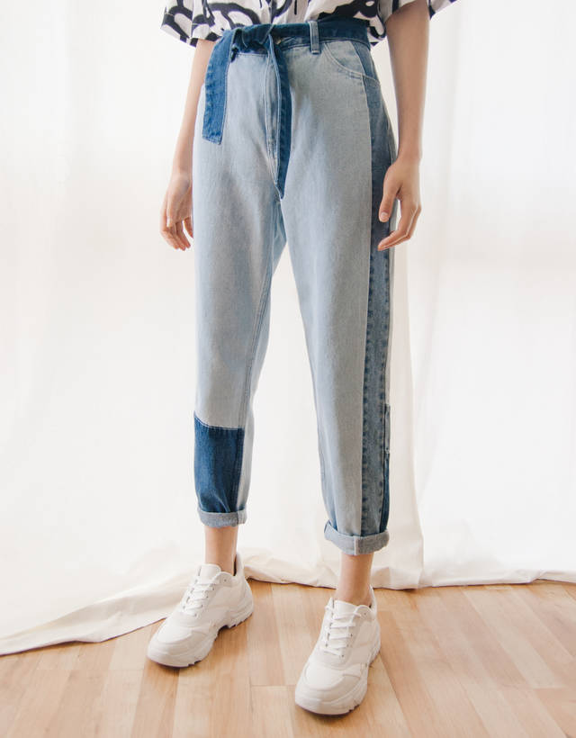 Mom fit' jeans hight waist - Denim 
