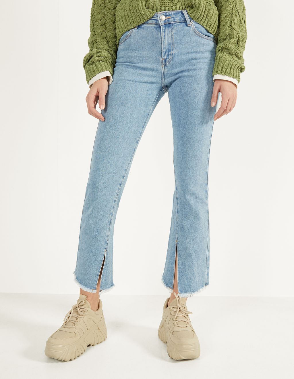 Kick flare jeans - Tops - Bershka Poland