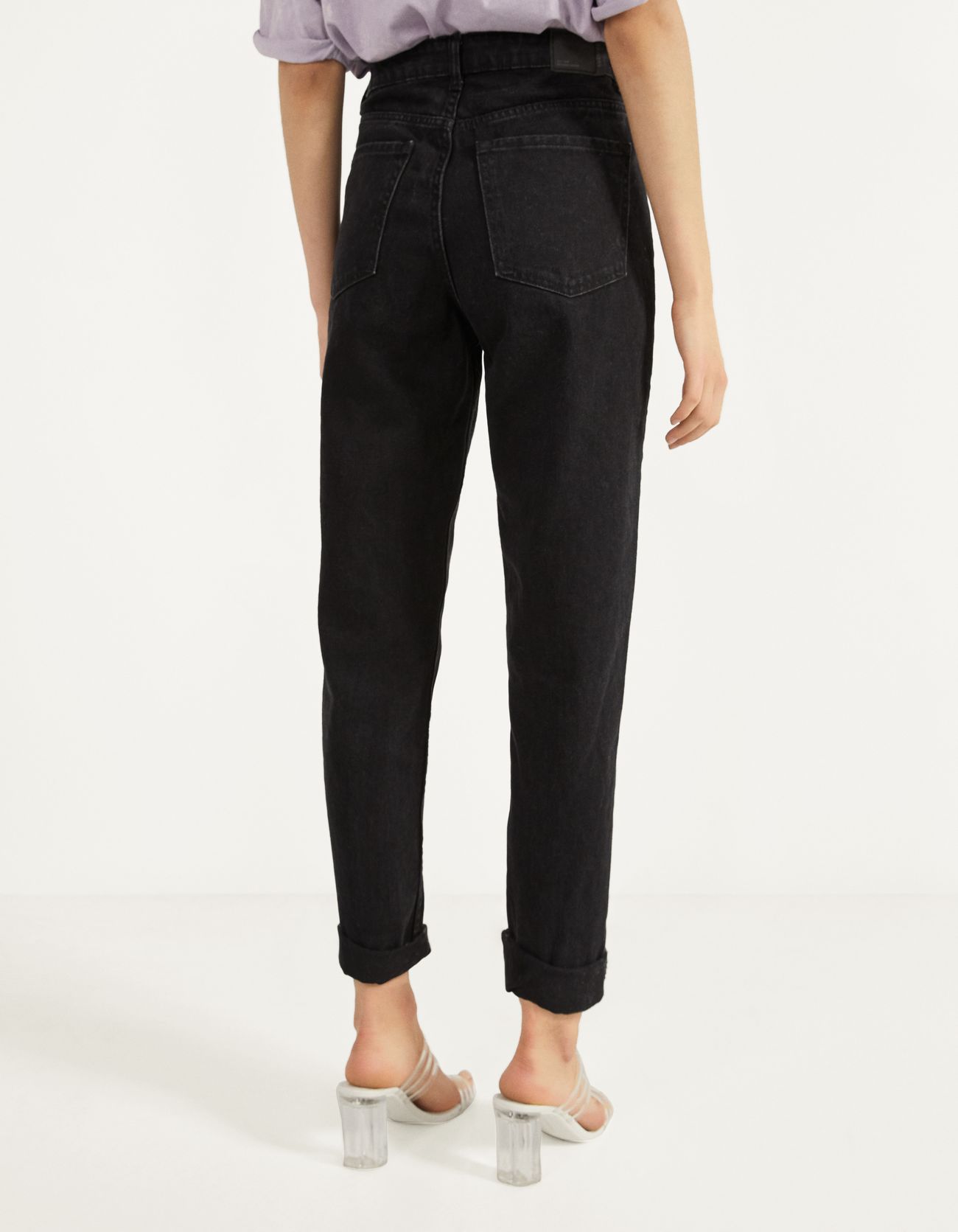 High waist mom jeans - null - Bershka 