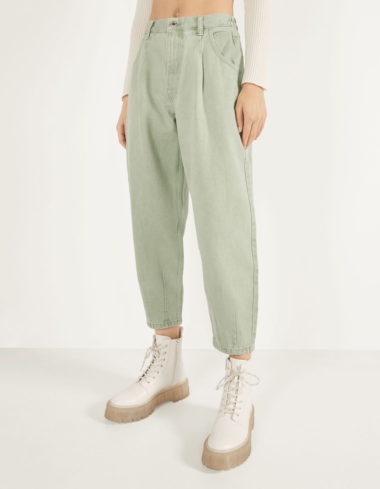 Balloon fit jeans - null - Bershka Spain