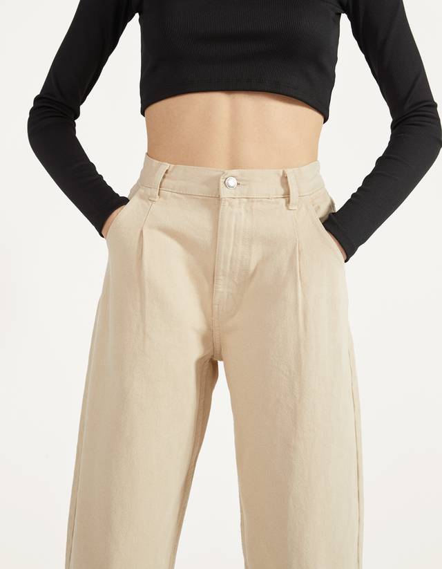 Balloon fit jeans - Wallets - Bershka 