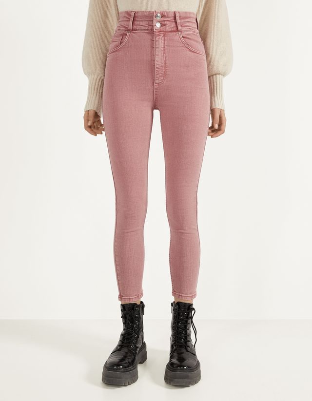 Pantalón Super High Waist - ROPA - Bershka Nicaragua