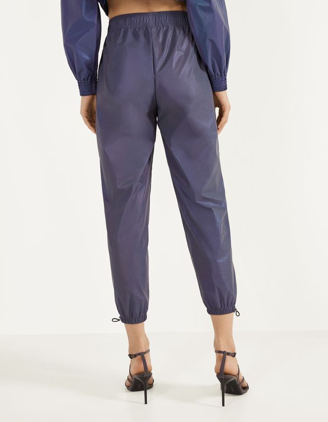 Reflective jogging trousers - New - Bershka Kazajstan