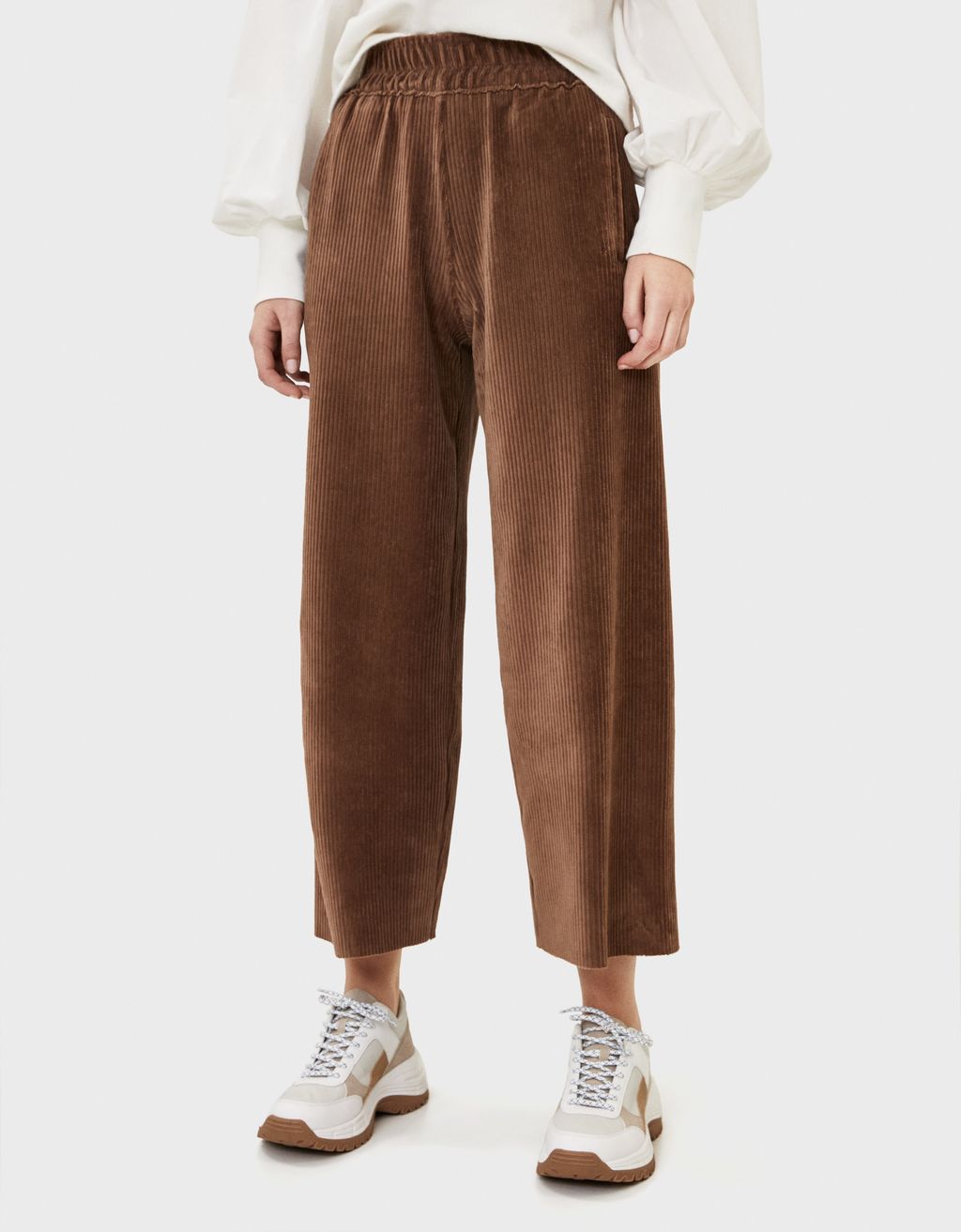 Pantalón de pana Wide Leg - null - Bershka Venezuela