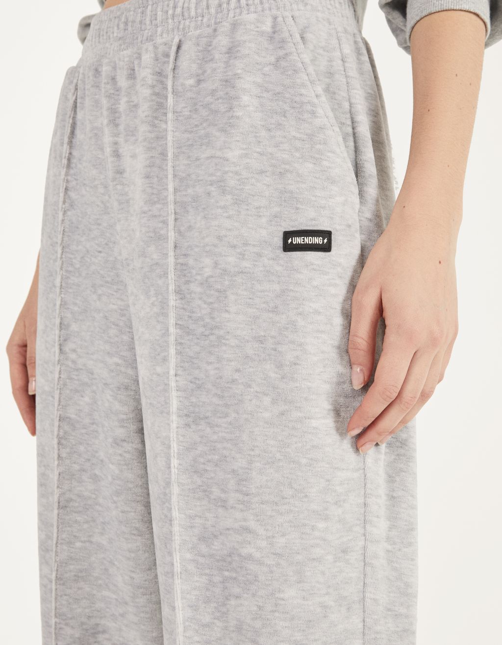 Velvet jogging trousers - null 