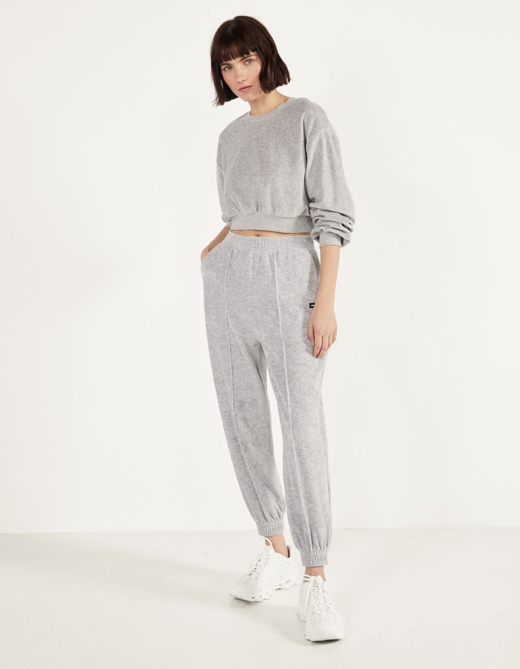 velvet jogging pants