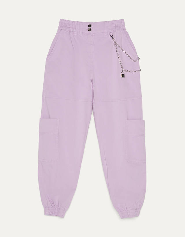 bershka purple pants