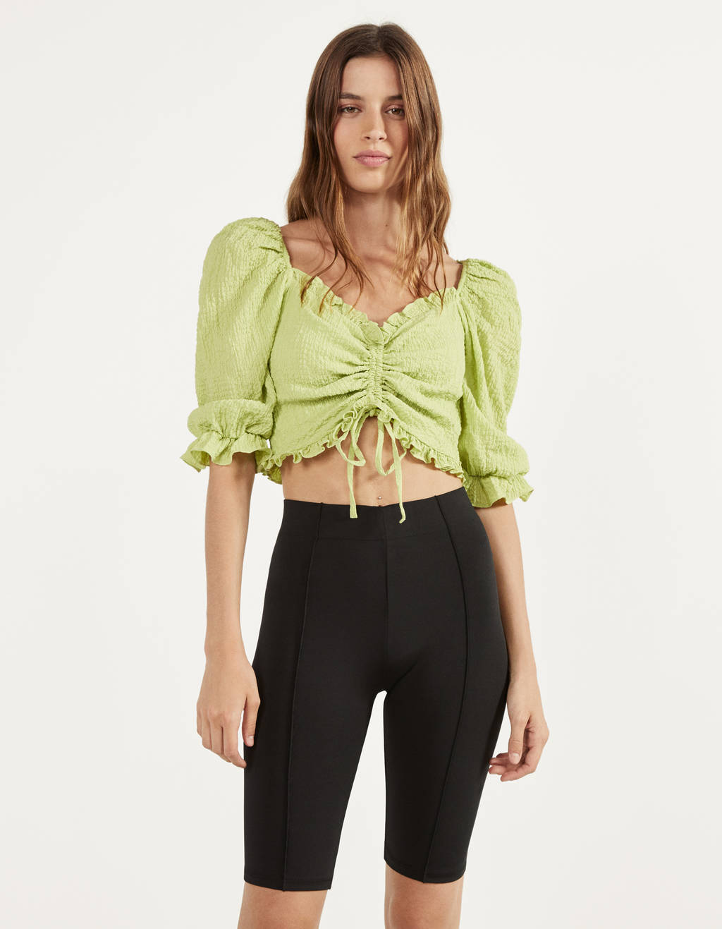 Neoprene Cycling Shorts Shorts Bershka Indonesia