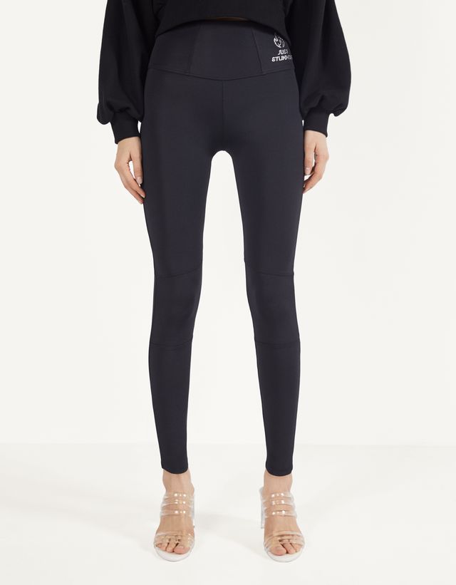 Legging sport de flores y tul - null - Bershka El Salvador