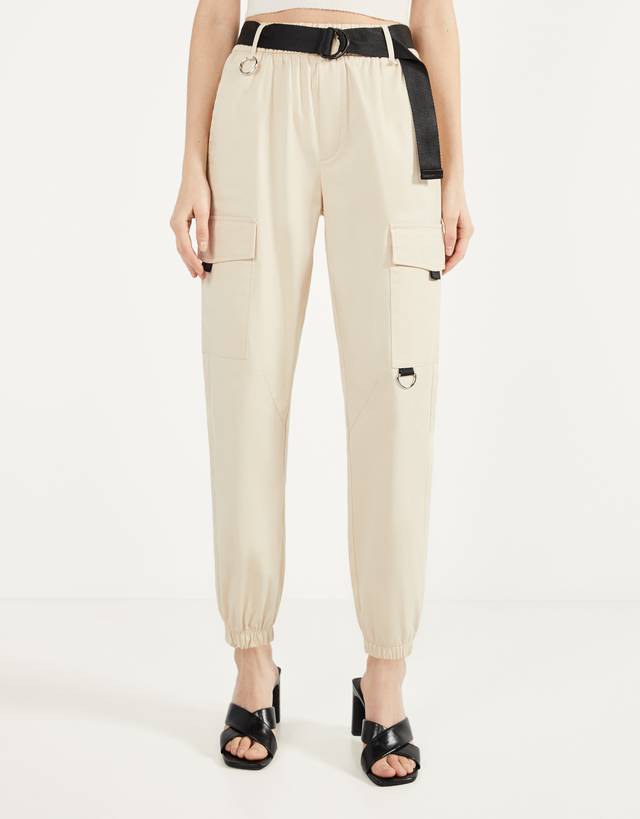Pantalón cargo - null - Bershka Dominican Republic